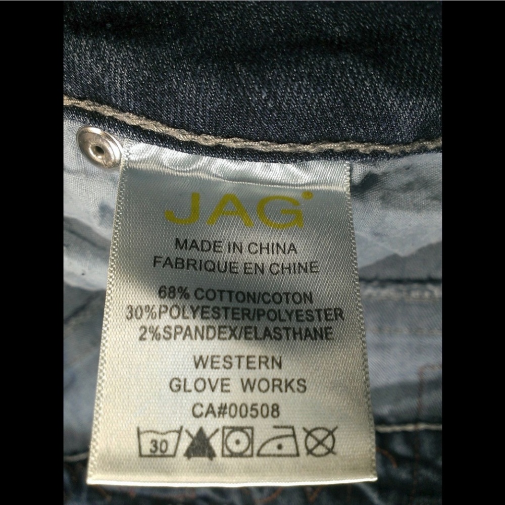 SOLD Jag Mid Rise Slim Leg Bling Women's 12 #1337 - Picture 8 of 9